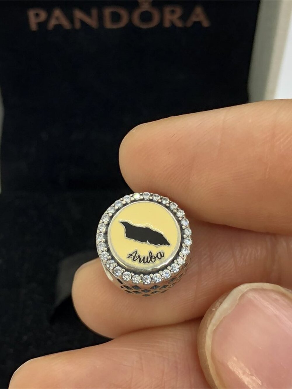 ✨🔥Pandora Divi Scene Aruba Button Charm